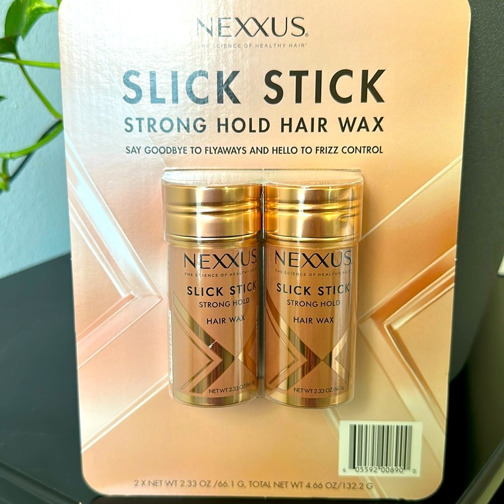 Nexxus Slick Stick Strong Hold Hair Wax Styling Aid, 2-pack, 2.33oz. each